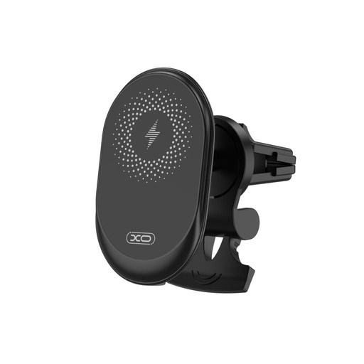 XO CX010 vezeték nélküli autós töltő, tapadókorongos, mágneses, 15W, fekete