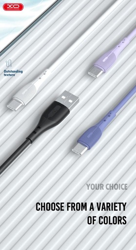 XO NB159 USB-C adatkábel (Lila) – 1.2 m, 40W, 2A