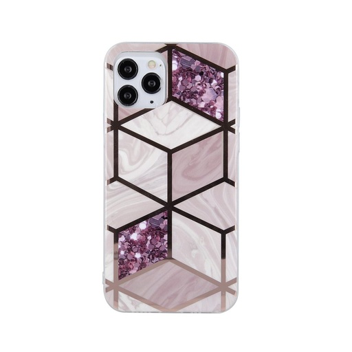 Apple iPhone 7 / iPhone 8 / iPhone SE 2020 / iPhone SE 2022 geometric marmur hátlap tok (Hanga)
