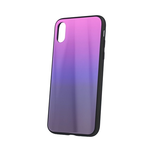 Apple iPhone 11 aurora glass hátlap tok (Rózsaszín-Fekete)