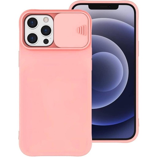 Apple iPhone 12/12 Pro kamera védős szilikon hátlap tok (Barack)