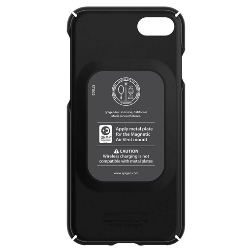 Apple iPhone 7/8/SE 2020/ SE 2022 Spigen thin fit prémium hátlap tok (Fekete)