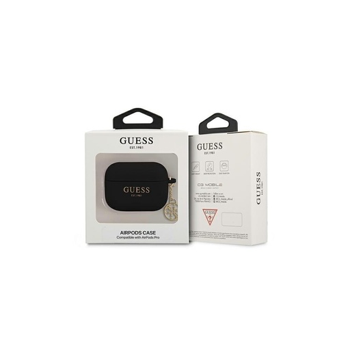 AirPods Pro Guess 4G Charms tok (Fekete) - GUAPLSC4EK
