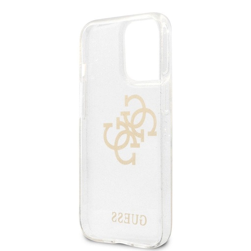 Apple iPhone 13 Pro Guess TPU Big 4G Full Glitter tok (Átlátszó) – GUHCP13LPCUGL4GTR