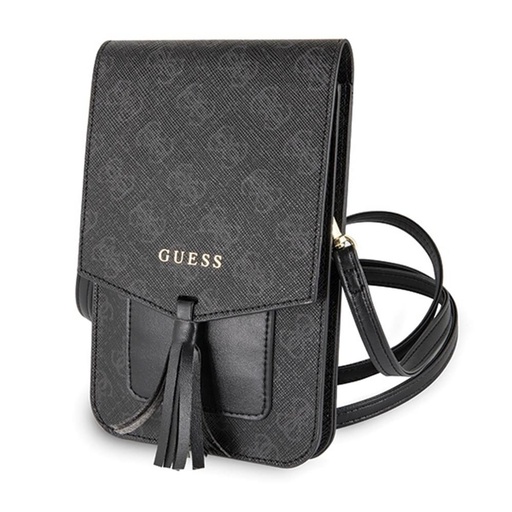 Guess 4G univerzális pénztárcatartó tok (Fekete) - GUWBSQGBK