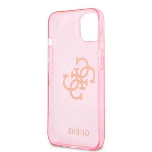 Apple iPhone 13 Guess TPU Big 4G Full Glitter tok (Rózsaszín) – GUHCP13MPCUGL4GPI