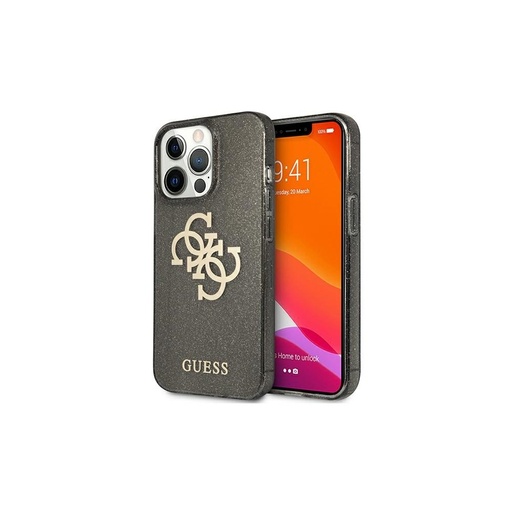 Apple iPhone 13 Guess TPU Big 4G Full Glitter tok (Fekete) – GUHCP13MPCUGL4GBK