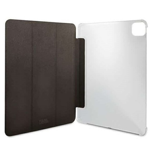 Apple iPad Pro 11 (2021) Karl Lagerfeld Head Saffiano tok (Fekete) – KLFC11OKHK