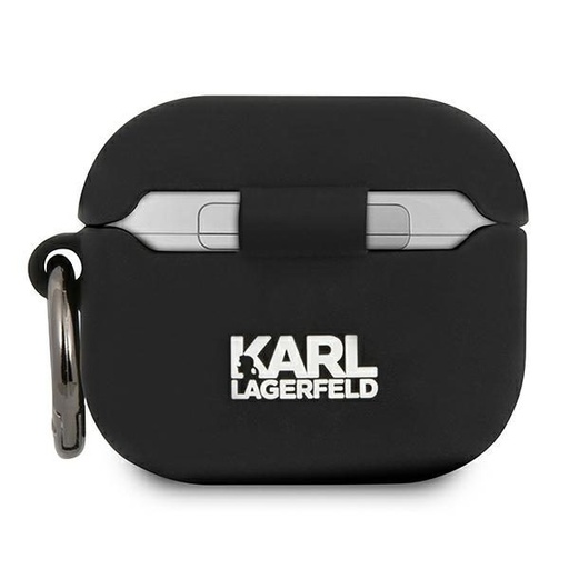 Apple AirPods 3 (Fekete) Karl Lagerfeld Choupette Head tok - KLACA3SILCHBK