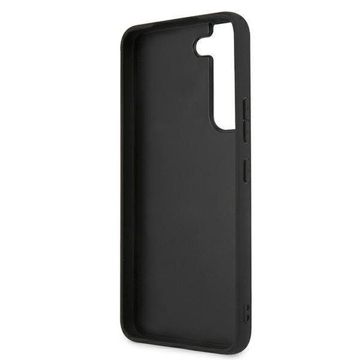 Samsung Galaxy S22 5G Karl Lagerfeld PU Saffiano Karl Head tok (Ezüst - KLHCS22SSAKHSL)