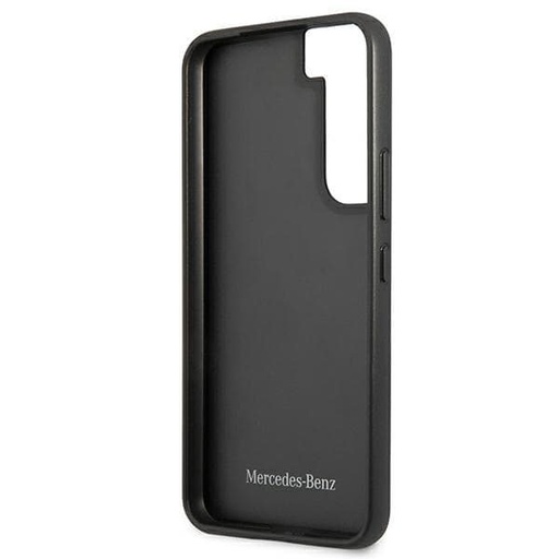 Samsung Galaxy S22 Mercedes steppelt bőr hátlap tok (Fekete) - MEHCS22SPSQBK