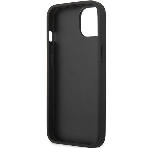Apple iPhone 13 BMW Leather Hot Stamp tok (Fekete) - BMHCP13MSLLBK