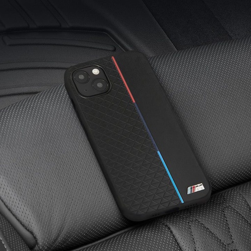 Apple iPhone 13 Pro Max BMW M Collection Triangles tok (Fekete) - BMHCP13XTRTBK