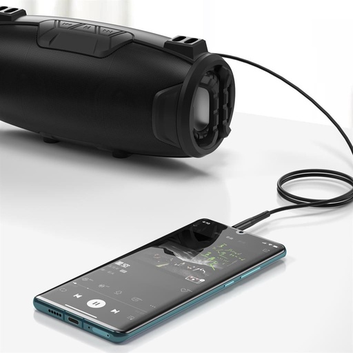XO NB-R175B 3.5 mm–3.5 mm audio kábel (Fekete) – 2 m