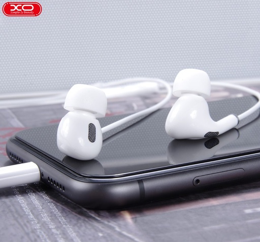 XO EP24 bluetooth-os vezetékes fülhallgató, mikrofonnal,Lightning csatlakozóval, fehér