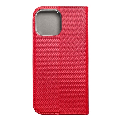 Apple iPhone 13 Pro Max smart magnet mágneses notesz tok (Piros)