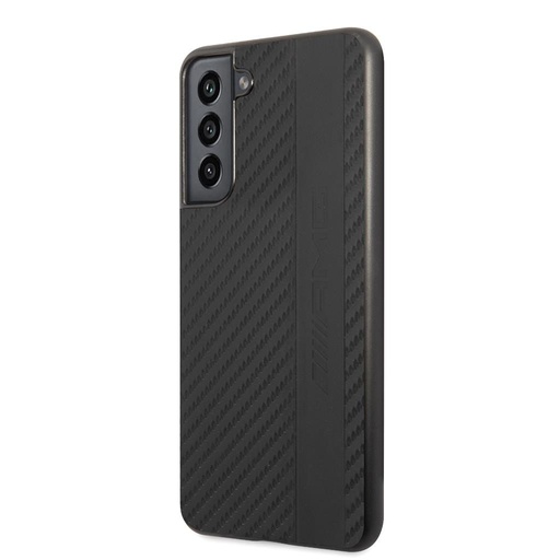 Samsung Galaxy S21 FE AMG karbon mintás szilikon hátlap tok, (Fekete) - AMHCS21FESBLSCA