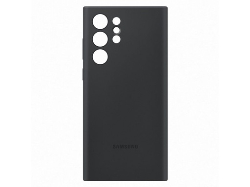 Samsung Galaxy S22 Ultra silicone cover gyári hátlap tok, fekete - EF-PS908TBE