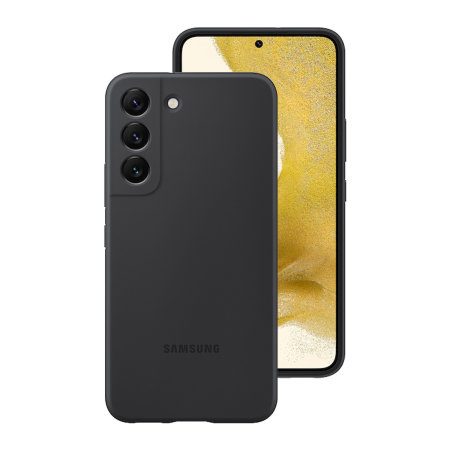 Samsung Galaxy S22 silicone cover gyári hátlap tok, fekete - EF-PS901TBE