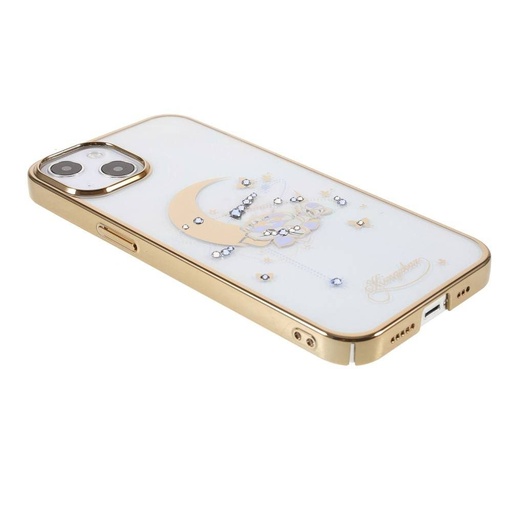 Apple iPhone 13 Pro Kingxbar moon series Swarovski köves hátlap tok (Arany)