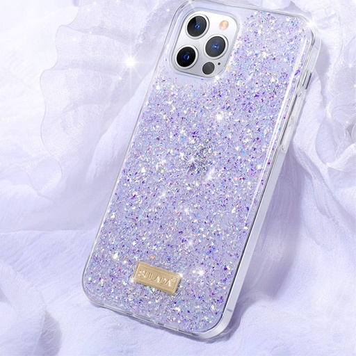 Apple iPhone 13 Mini Sulada luminous glitter hátlap tok (Lila)