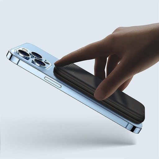 XO PR153 power bank 5000 mAh (Fekete) – mágneses, vezeték nélküli gyorstöltés 15W, PD 20W