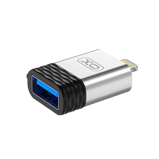 XO NB186 lightning adapter Lightning-USB-A átalakító, ezüst