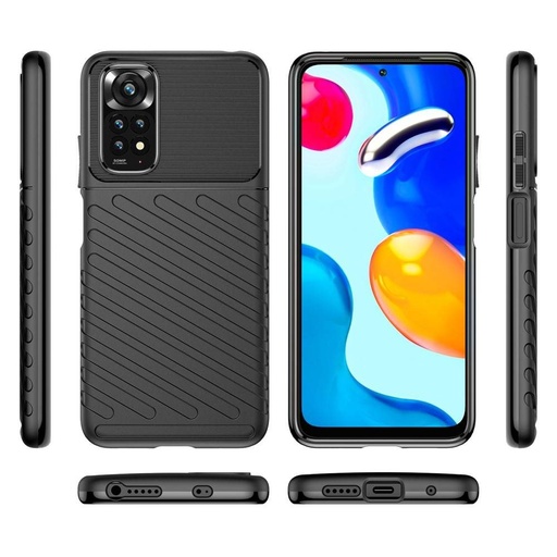 Xiaomi Redmi Note 11 4G/Redmi Note 11S 4G thunder hátlap tok, (Fekete)