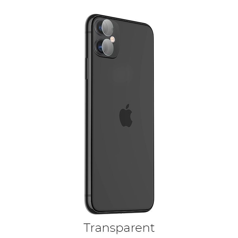 Apple iPhone 11 fémkeretes kamera védő üvegfólia , átlátszó