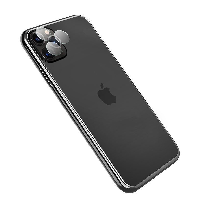 Apple iPhone 11 Pro/11 Pro Max fémkeretes kamera védő üvegfólia , átlátszó