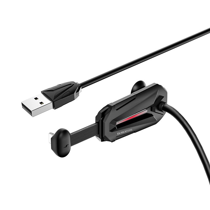 Borofone BU9 lightning kábel (gaming), 2A, 1,2m, fekete