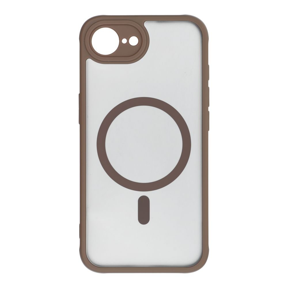 Apple iPhone 16e Full matte mag magsafe hátlap tok (Barna)