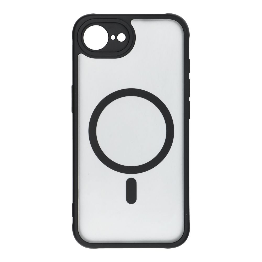 Apple iPhone 16e Full matte mag magsafe hátlap tok (Fekete)