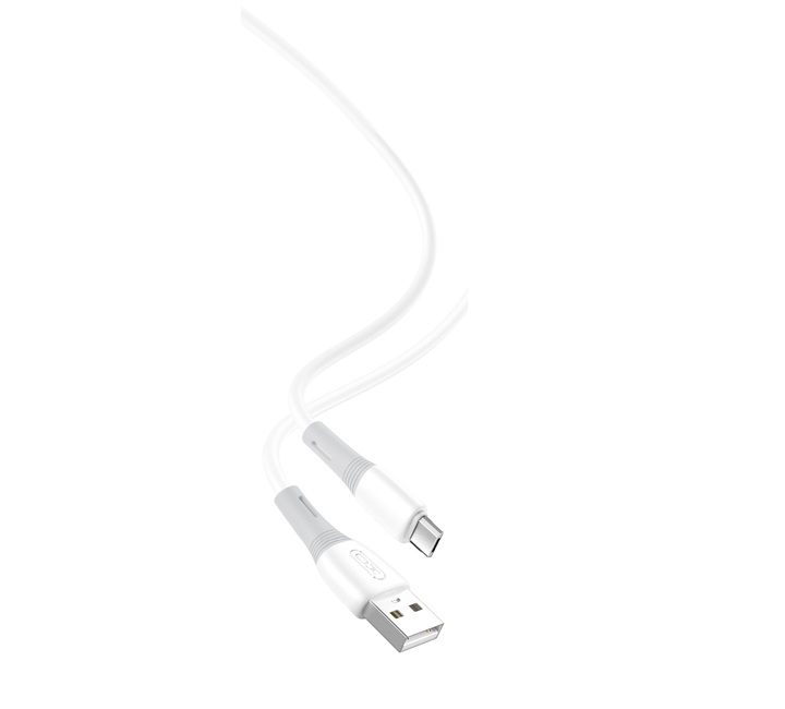 XO NB225 micro USB adatkábel (Fehér) – szilikon, kétszínű kivitel