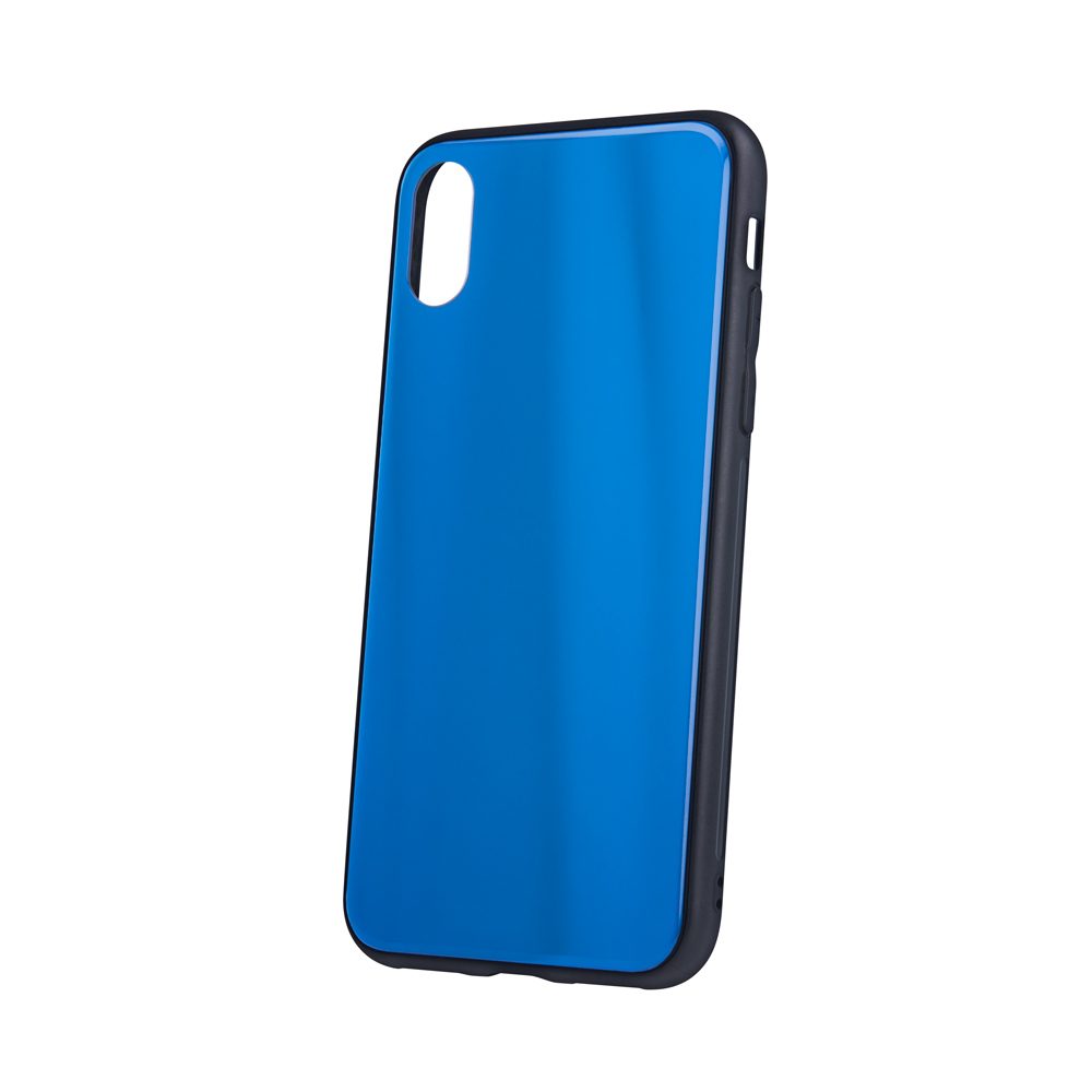 Apple iPhone X / iPhone XS aurora glass hátlap tok (Sötétkék)