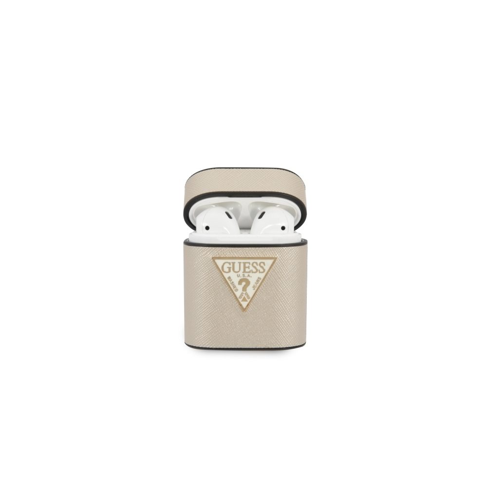 AirPods Guess Saffiano tok (Bézs) - GUACA2VSATMLLG
