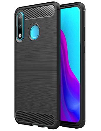Huawei P30 Lite forcell carbon hátlap tok (Fekete)