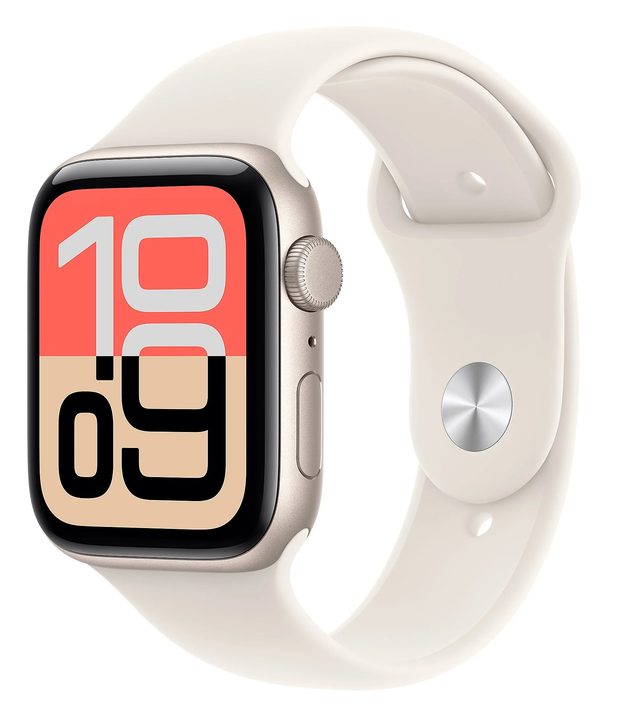 Apple Watch SE 3 40mm Aluminium Starlight with Sport Strap Starlight S/M MEH34