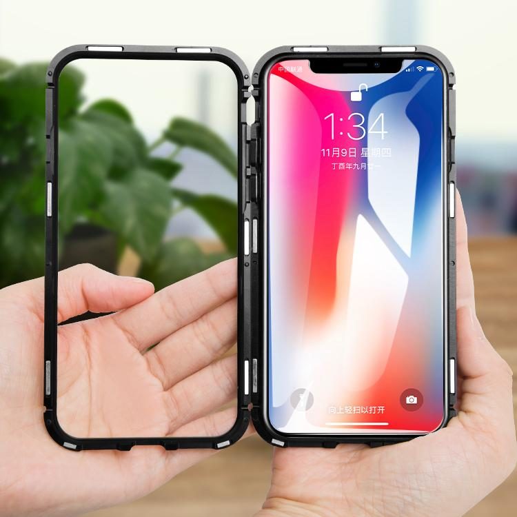 Apple iPhone X / iPhone XS mágneses adszorpciós hátlap tok (Fekete)