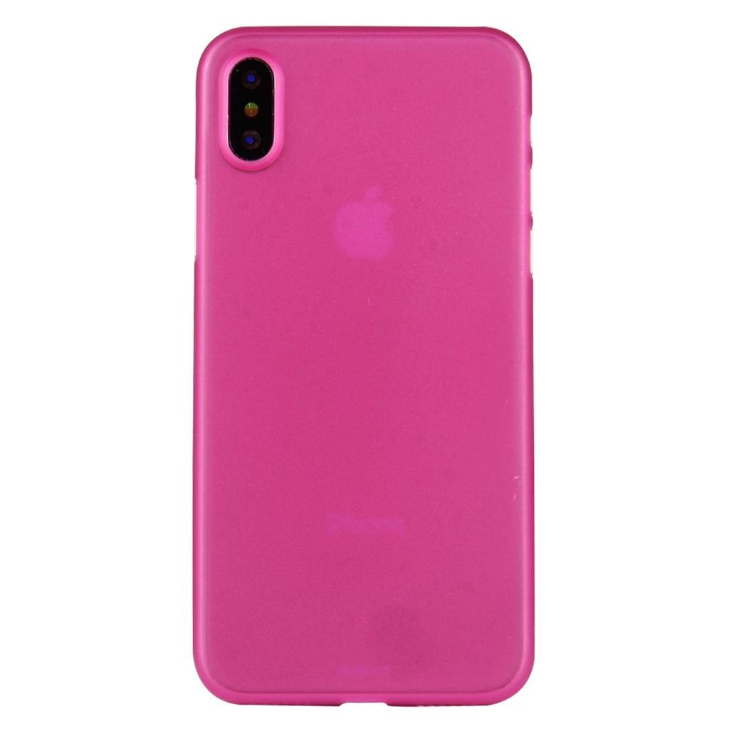 Apple iPhone X / iPhone XS ultra slim 0,3mm tpu hátlap tok (Pink)