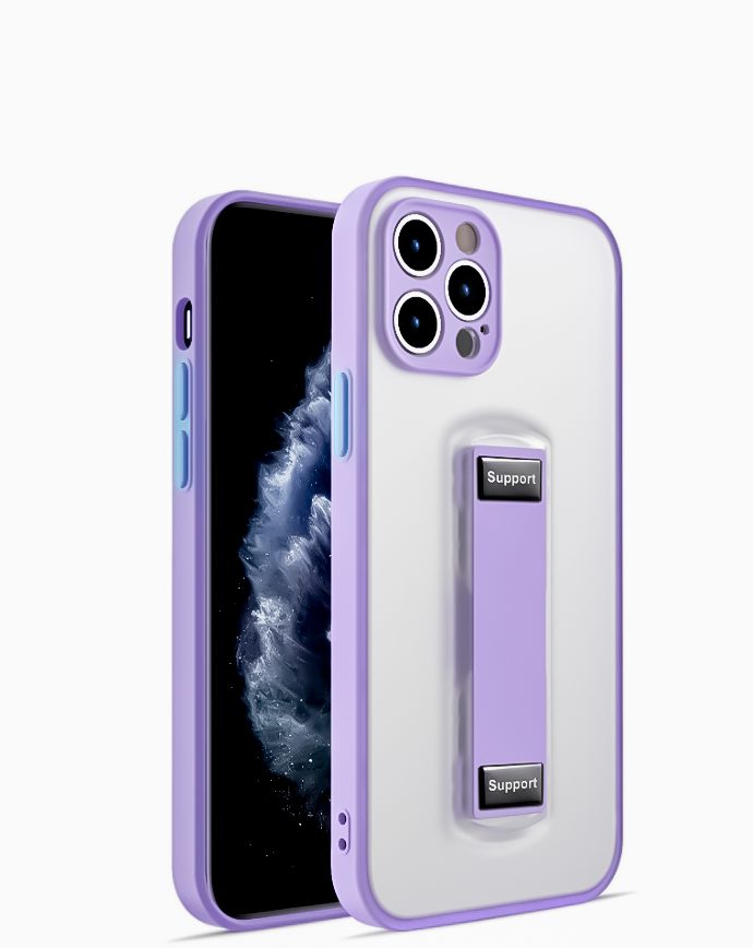 Apple iPhone 12 támaszos hátlap tok (Lila)