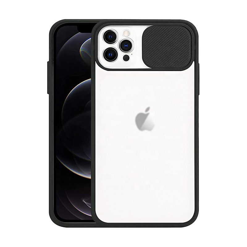 Samsung Galaxy A22 4G kameravédő szilikon bumper hátlap tok, (Fekete)