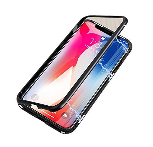 Apple iPhone XS Max mágneses adszorpciós hátlap tok (Fekete)