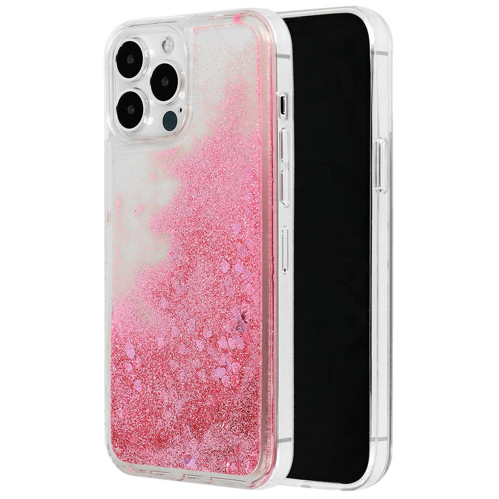 Samsung Galaxy A53 5G liquid heart hátlap tok (Rozé Arany)