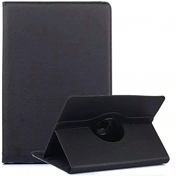 Univerzális méret9"-ig forgatható tablet tok, (Fekete)