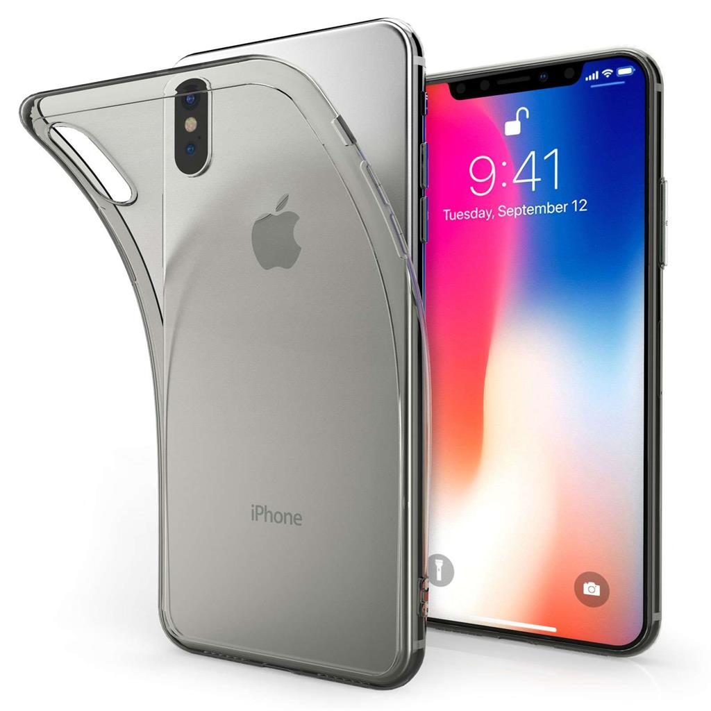 Apple iPhone X / iPhone XS ultra slim 0,3mm tpu hátlap tok (Füst)