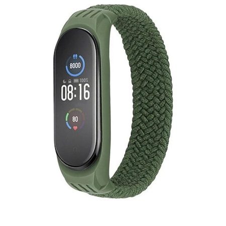 Xiaomi Mi Band 5/6/6NFC Tech Protect Loop textil szíj, zöld