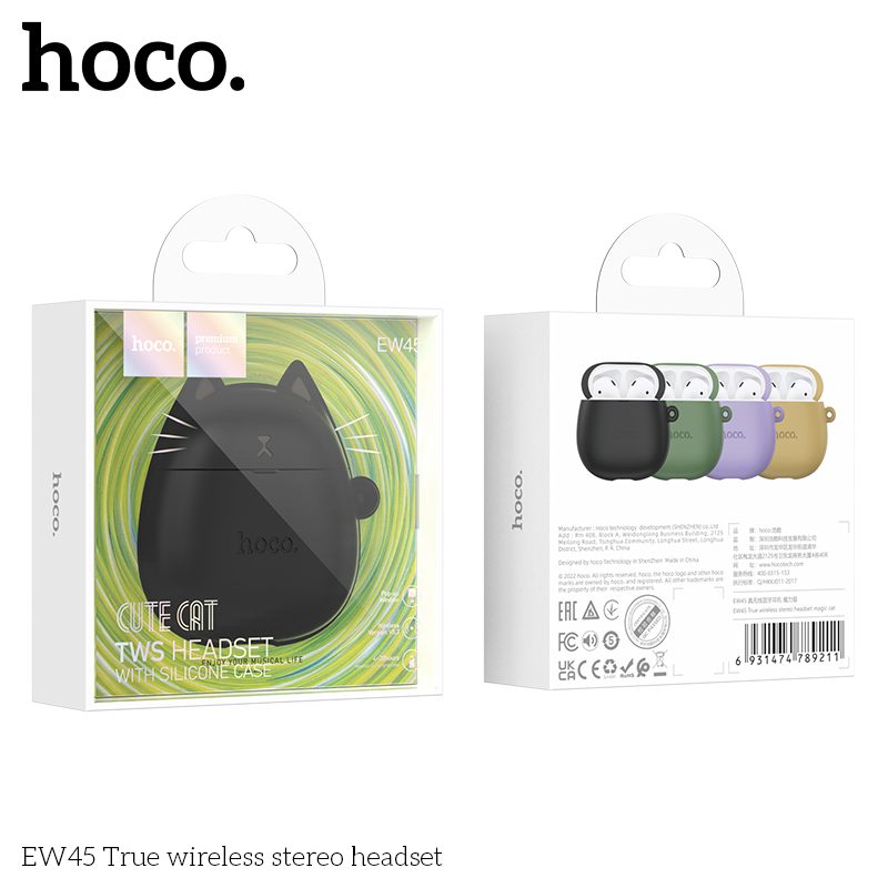 Hoco EW45 vezeték nélküli headset fekete