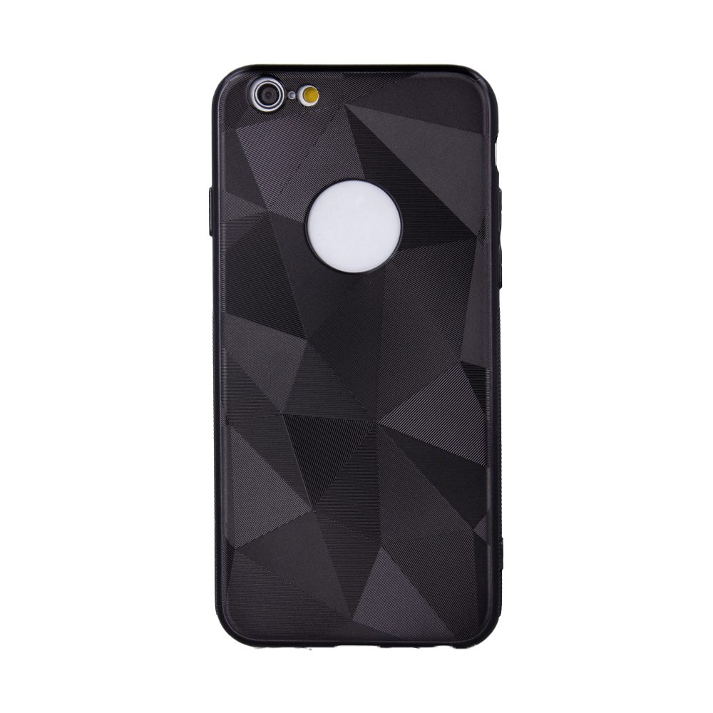 Samsung Galaxy A70 geometric shine hátlap tok, (Fekete)