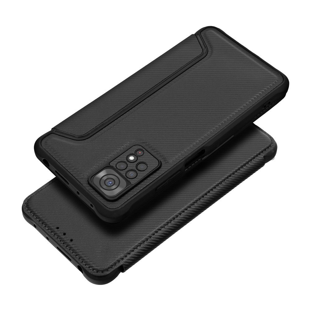 Xiaomi Redmi 10C Razor mágneses ütésálló notesz tok (Fekete)